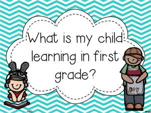 What is my child learning in first grade cover